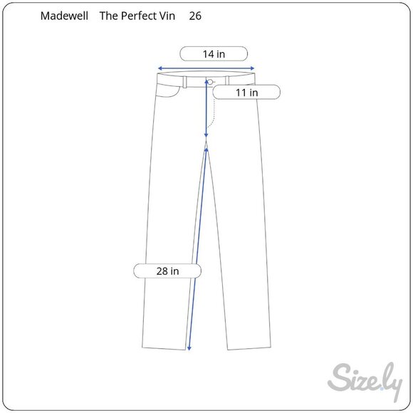 Madewell Womens High-Rise Distressed Hem Straight Leg Jeans Size 27 Cotton Denim - Picture 10 of 10